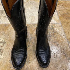 Men's Black Lucchese Boots